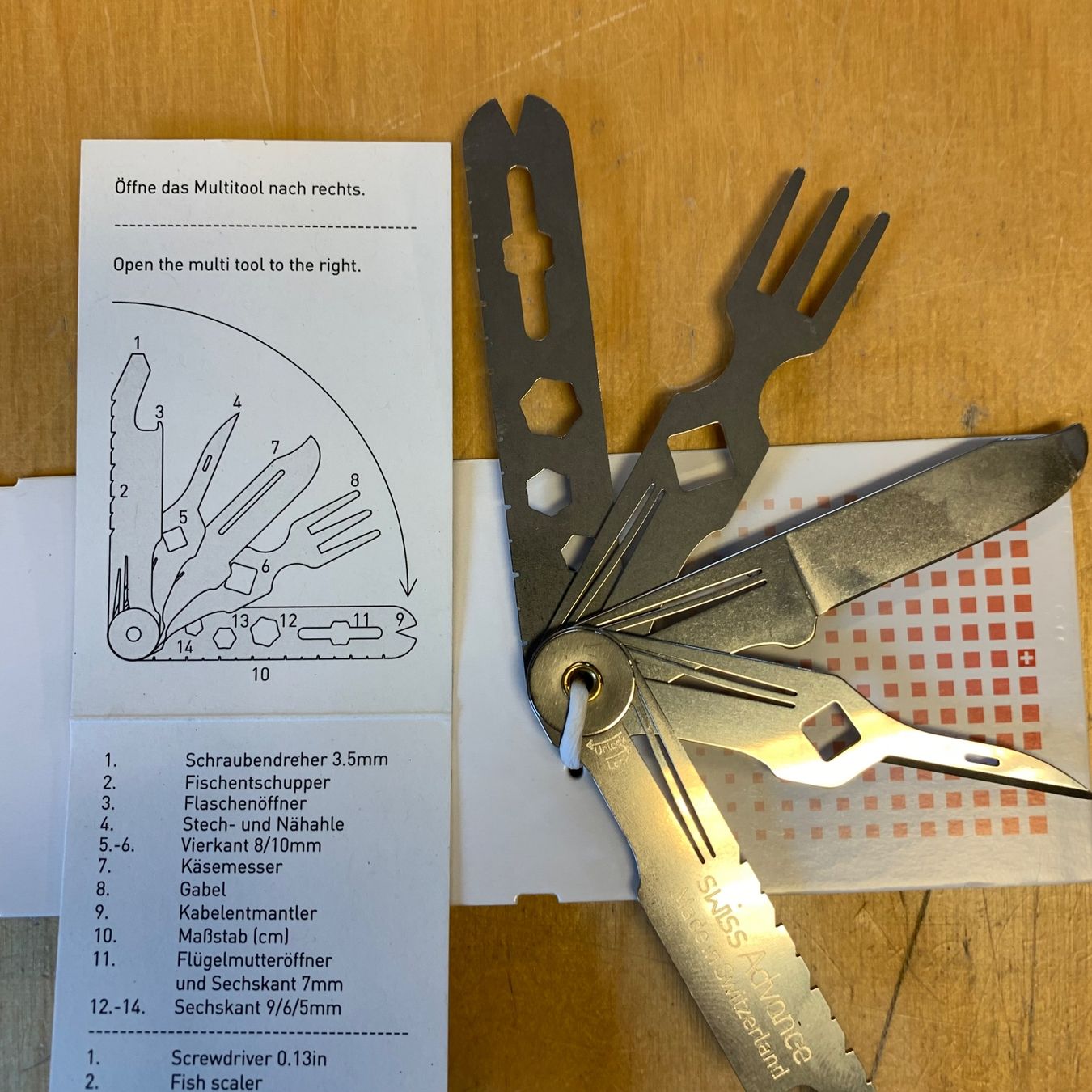 Swiss Tutti gli attrezzi: Swiss Advance Crono N°5 Multi Tool – Nuovo e nell'imballaggio originale da Küttigen venduto da thoren77 3