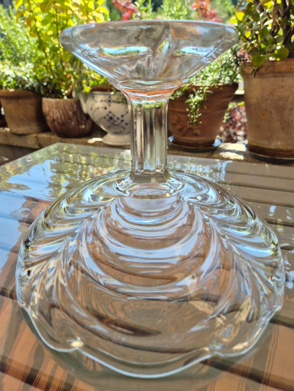 Ciotole: Glas Schale mit Fuss, vintage – Usato da Bern venduto da aronari 3