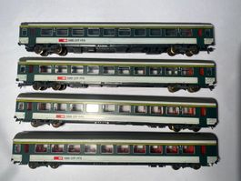ROCO 4x Personenwagen 1. Klasse Einheitswagen SBB EW IV Ep.