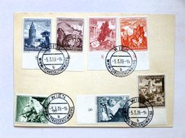 DR - GzSa mit kpl. Satz Winterhilfe 1938, WIEN WHW 5.3.39