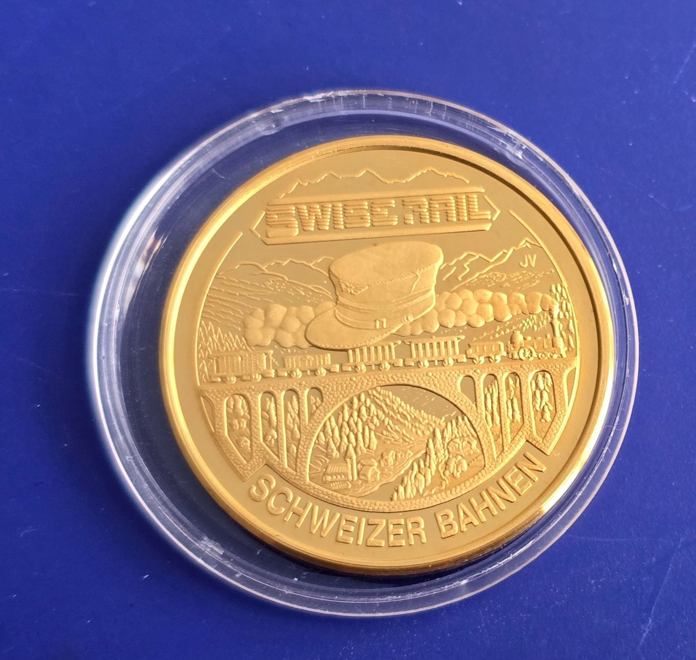 Medaglie: Schweizer Bahnen Medaille "Krokodil" Be 6/8 III; 1925 – Nuovo (secondo la descrizione) da Winterthur venduto da Cruiser3 1