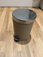 Kosmetik-Abfalleimer mit Tretmechanik grau guter Zustand