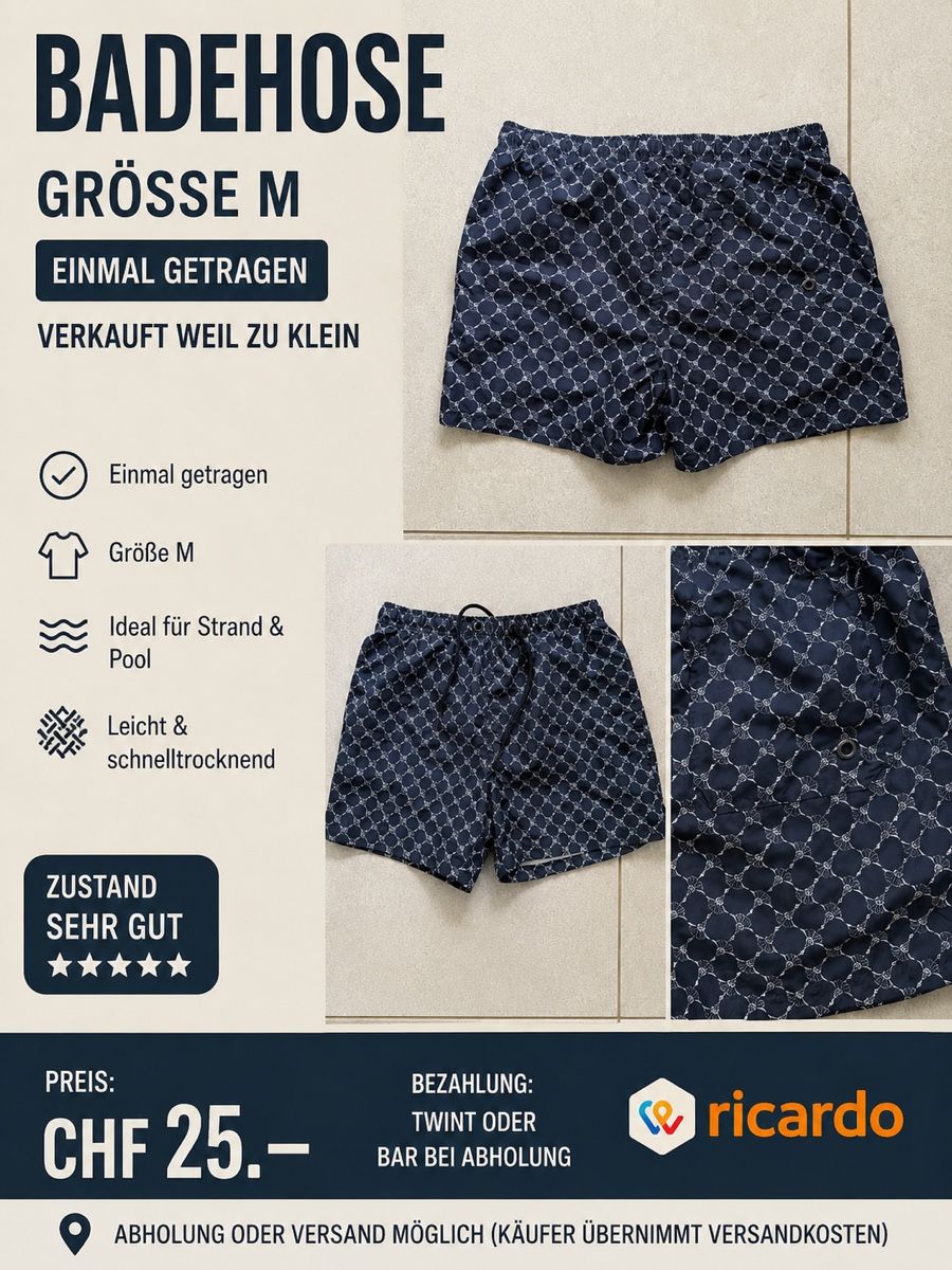Joop Pantaloni: JOOP Badehose Gr. M – Nuovo (secondo la descrizione) da Pfaffhausen venduto da pennywise199