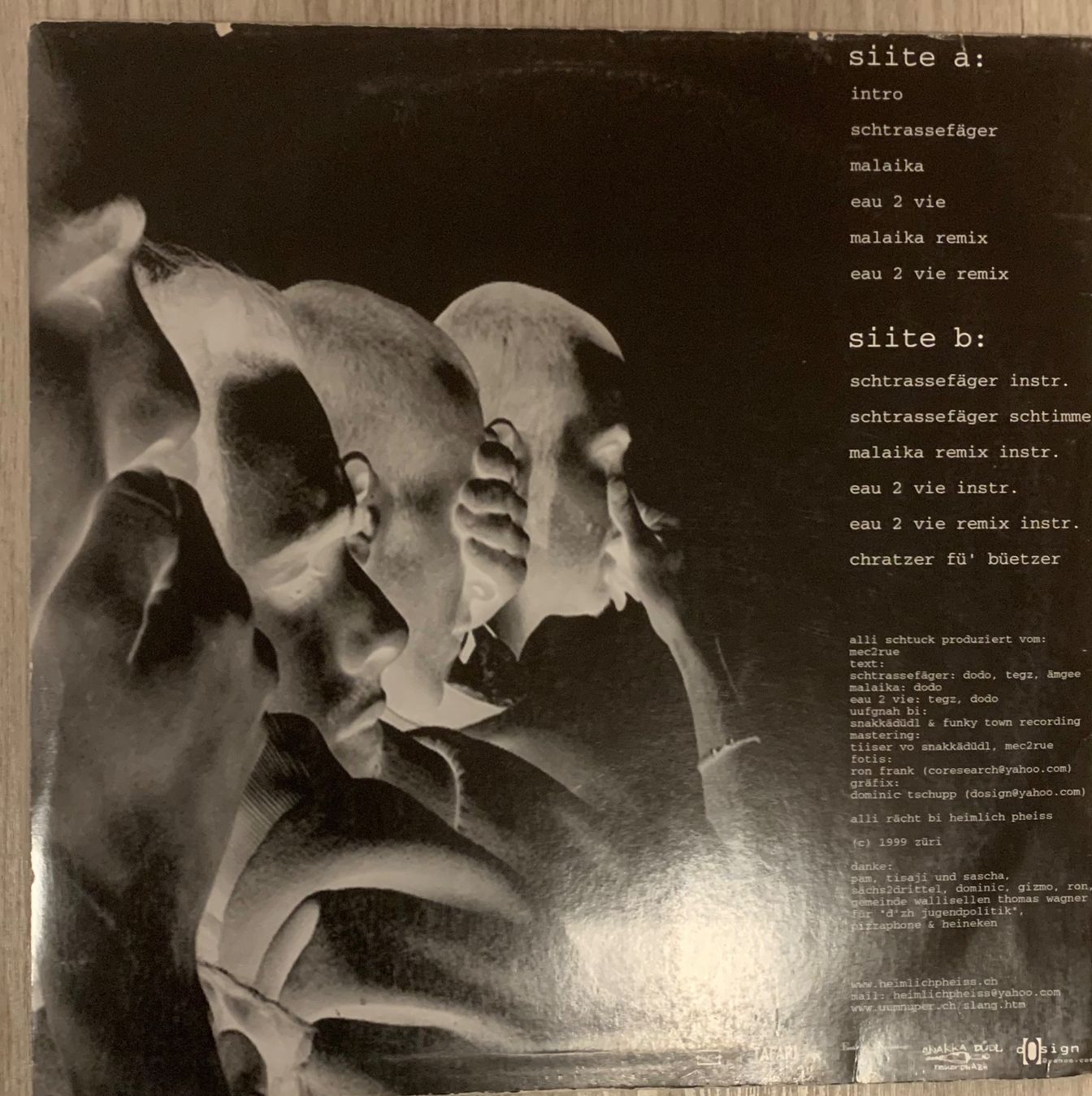 Dischi in vinile: HEIMLICH PHEISS - Schtrassefäger CH-RAP Maxi Lp 1999 – Usato da Mühlethal venduto da superfast78 1
