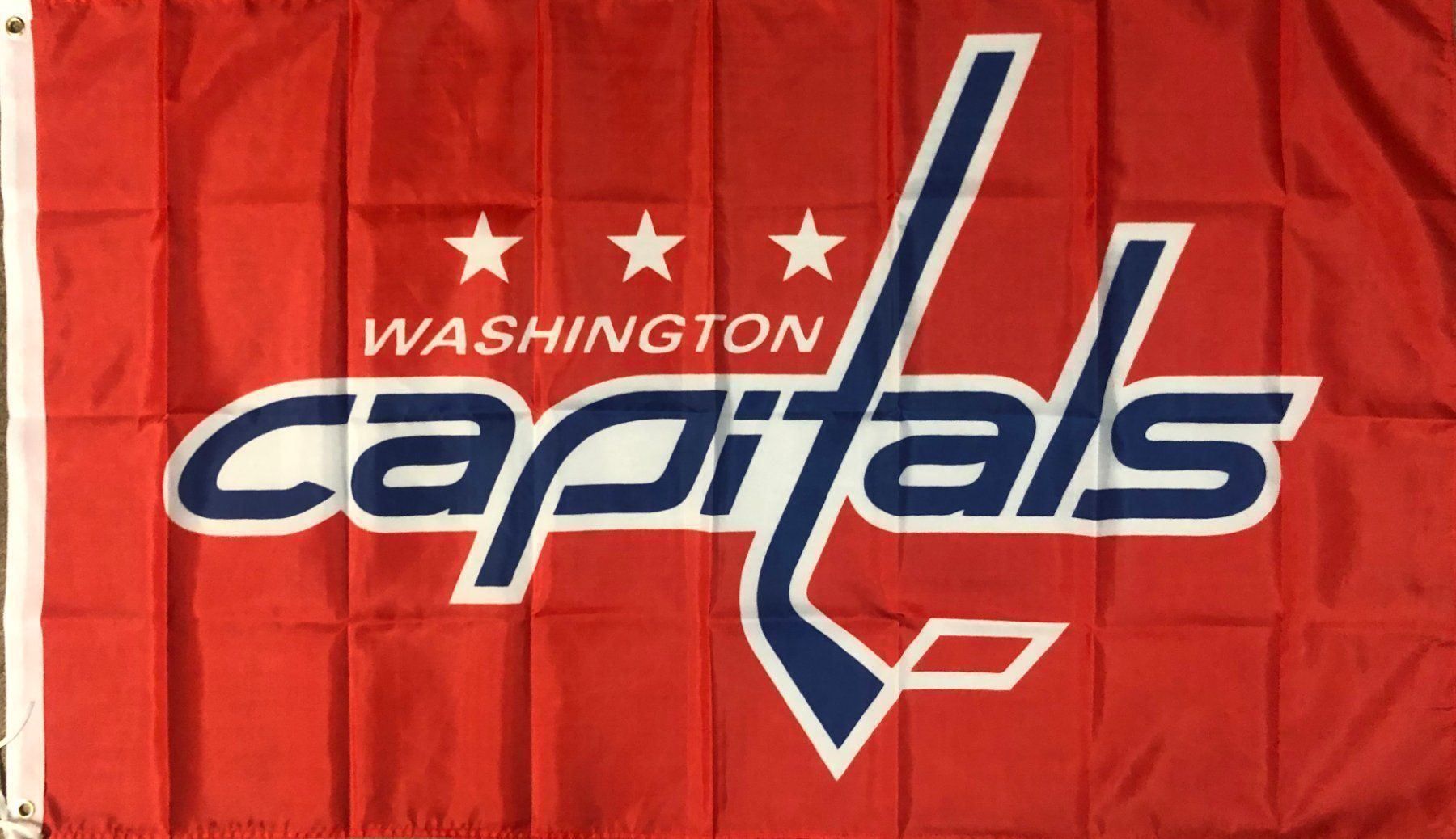 NHL Fahnen: Fahne Washington Capitals NHL Eishockey Owetschkin Bäckström – Neu und originalverpackt aus Dättlikon von easythings
