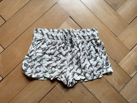 BENETTON - Shorts weiss mit Zebras XS