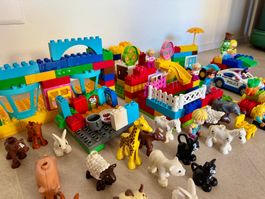 Grosses LEGO DUPLO, viele Steine, Tiere, Figuren, Fahrzeuge