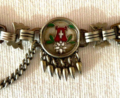 Altri accessori per orologi: 2 bunt emaillierte Schweizer-Uhrenketten – Usato da St. Niklausen LU venduto da Seepferd11 5