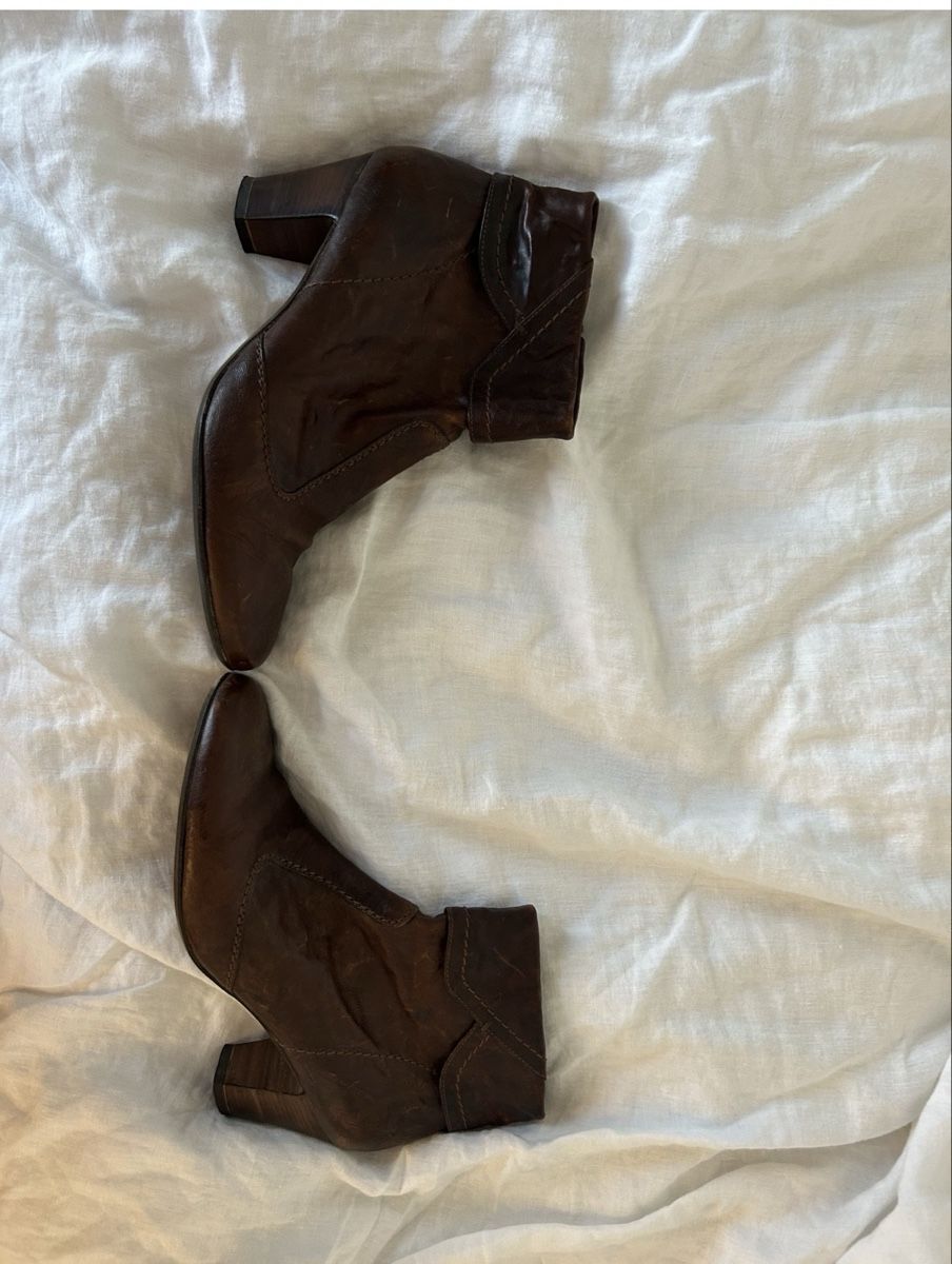 Paul Green Scarpe da donna: braune Leder-Stiefeletten – Usato da Bern venduto da ann_v6v2 1