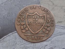 Canton de Vaud 1 Batz les cantons concordants CH ~1829/32