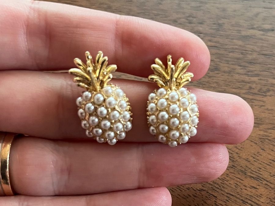 Ohrringe & -stecker: Sommerliche Ananas Ohrringe mit Perlen – Neu und originalverpackt aus Gams von Mariawicca 3