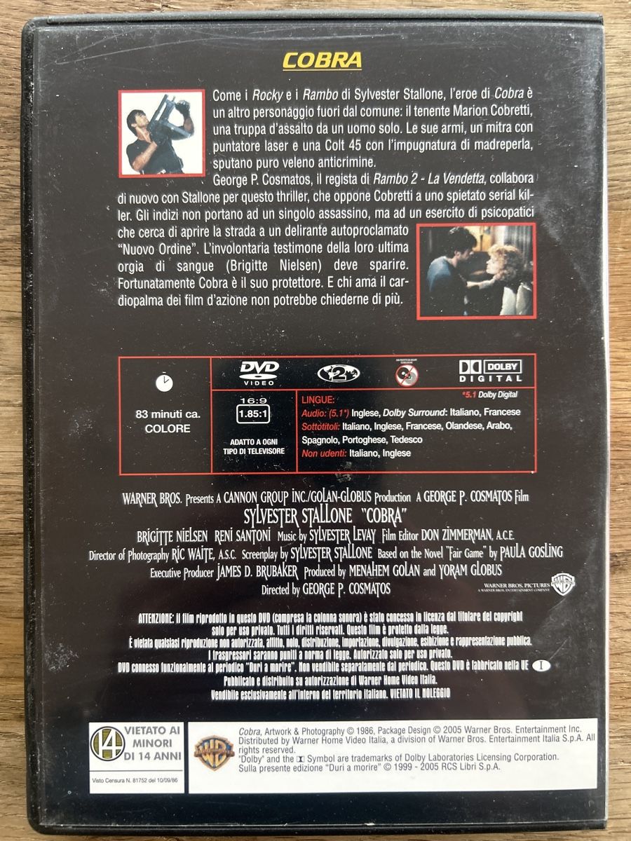 Alle DVDs: Die City Cobra - Stallone (Uncut) – Gebraucht aus Lugano von bad_2t9b 1