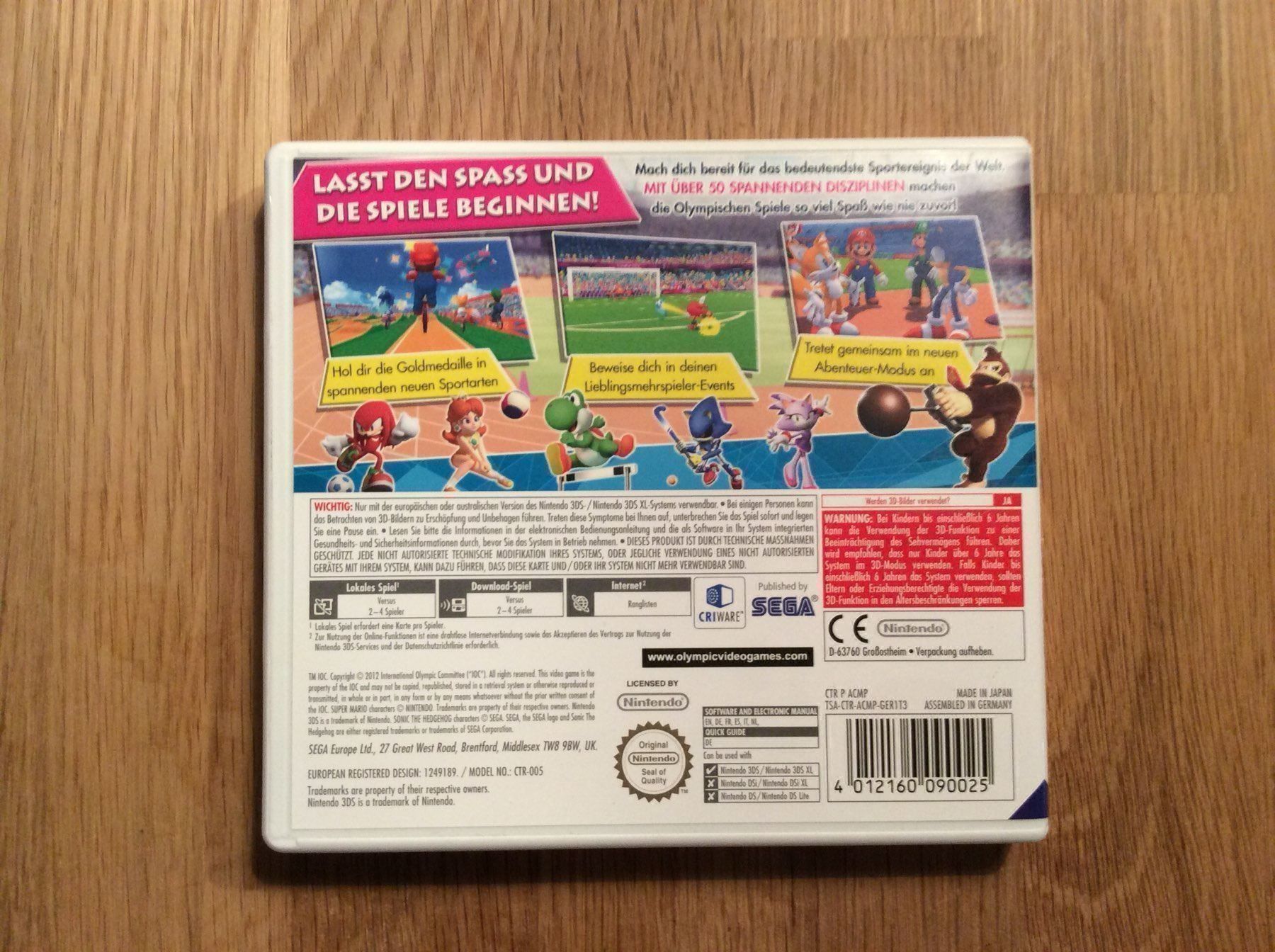 Nintendo Giochi: Mario & Sonic Olympischen Spiele 2012 – Usato da Kestenholz venduto da Inna09 1