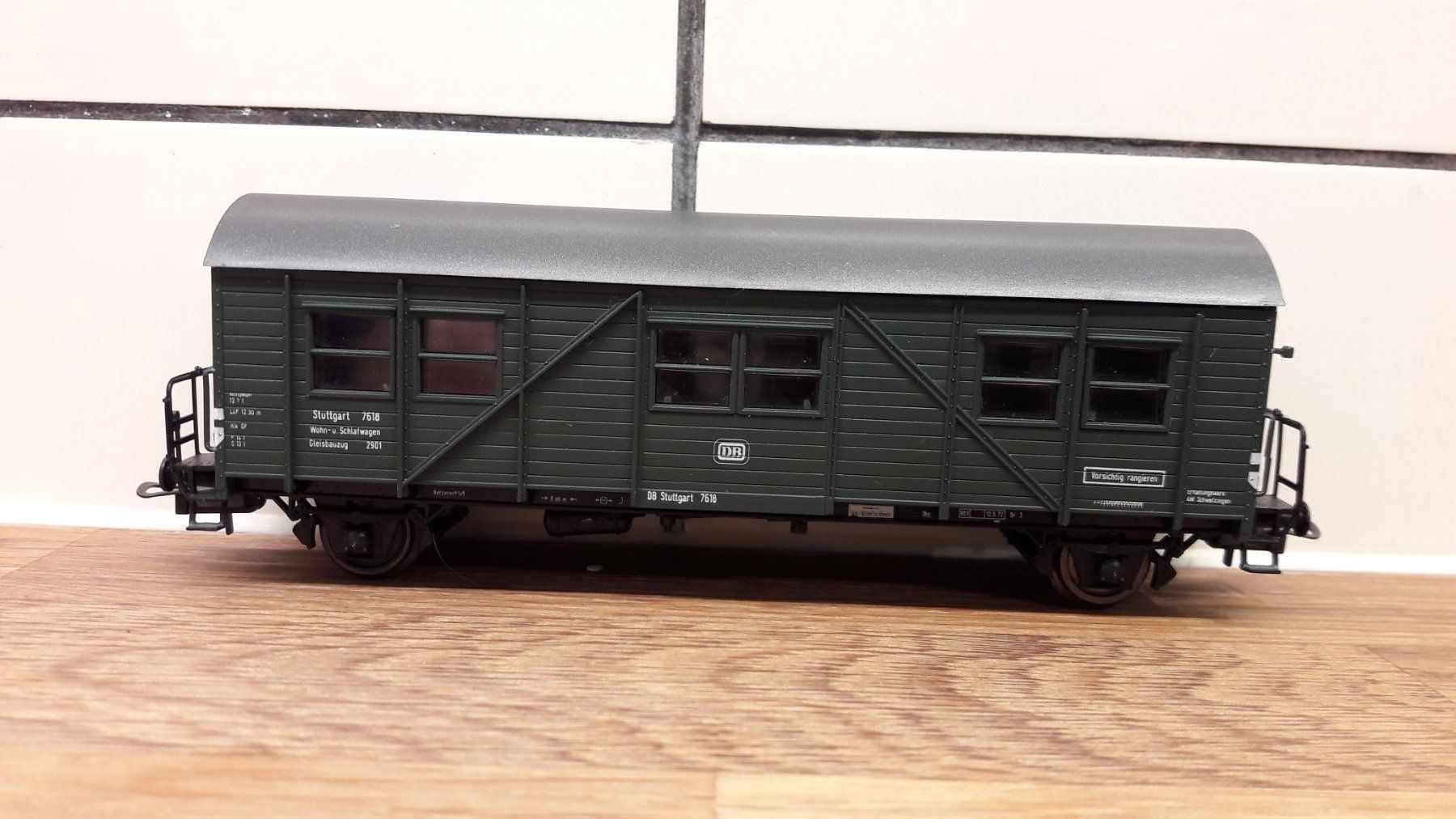 Modellini di ferrovie: Röwa HO DC : DB wagon dortoir N° 7618 – Usato da Buttes venduto da Cafe2005 1