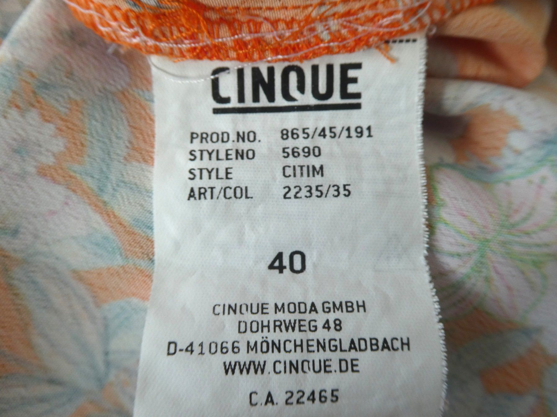 Cinque T-shirt: CINQUE Bluse Shirt neuwertig, Gr. M – Usato da Berneck venduto da chouchou1415 4