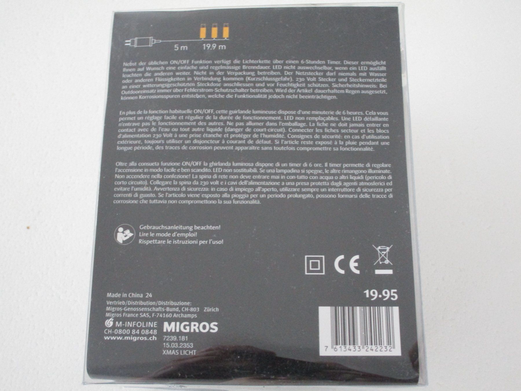 Migros Guirlandes lumineuses: Lichterkette – Neuf avec emballage d'origine à Grenchen par Uhus15 3