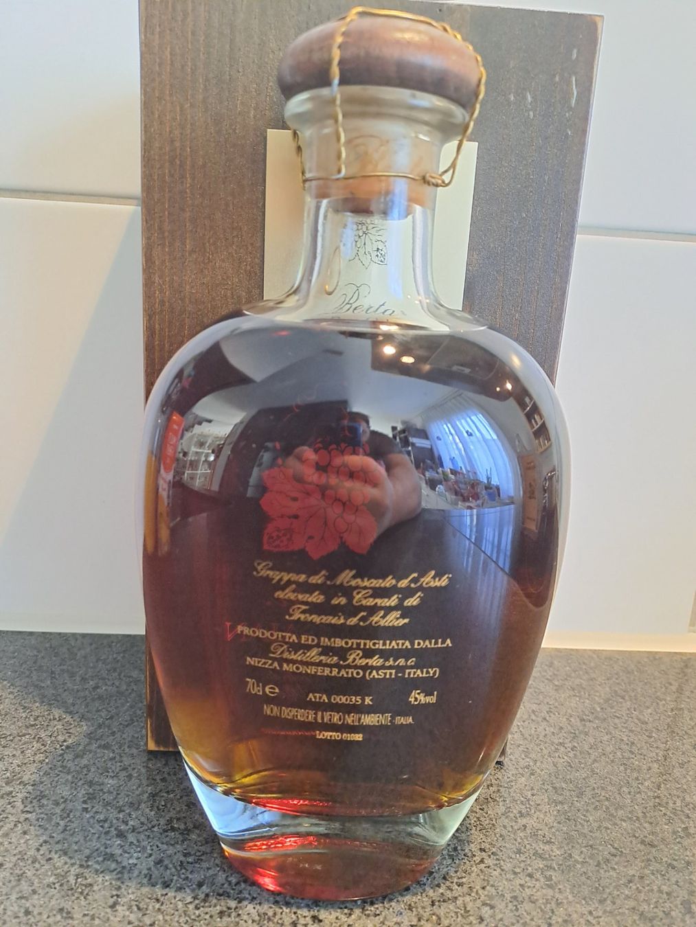 Berta Spirituosen: Berta Grappa BRICDELGAIAN 1991 mit OHK – Neu und originalverpackt aus Elsau von Kellerraeumung 4