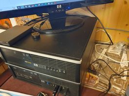 HP 8100 SFF Business PC mit ACER 21" Screen u. Tastatur/Maus