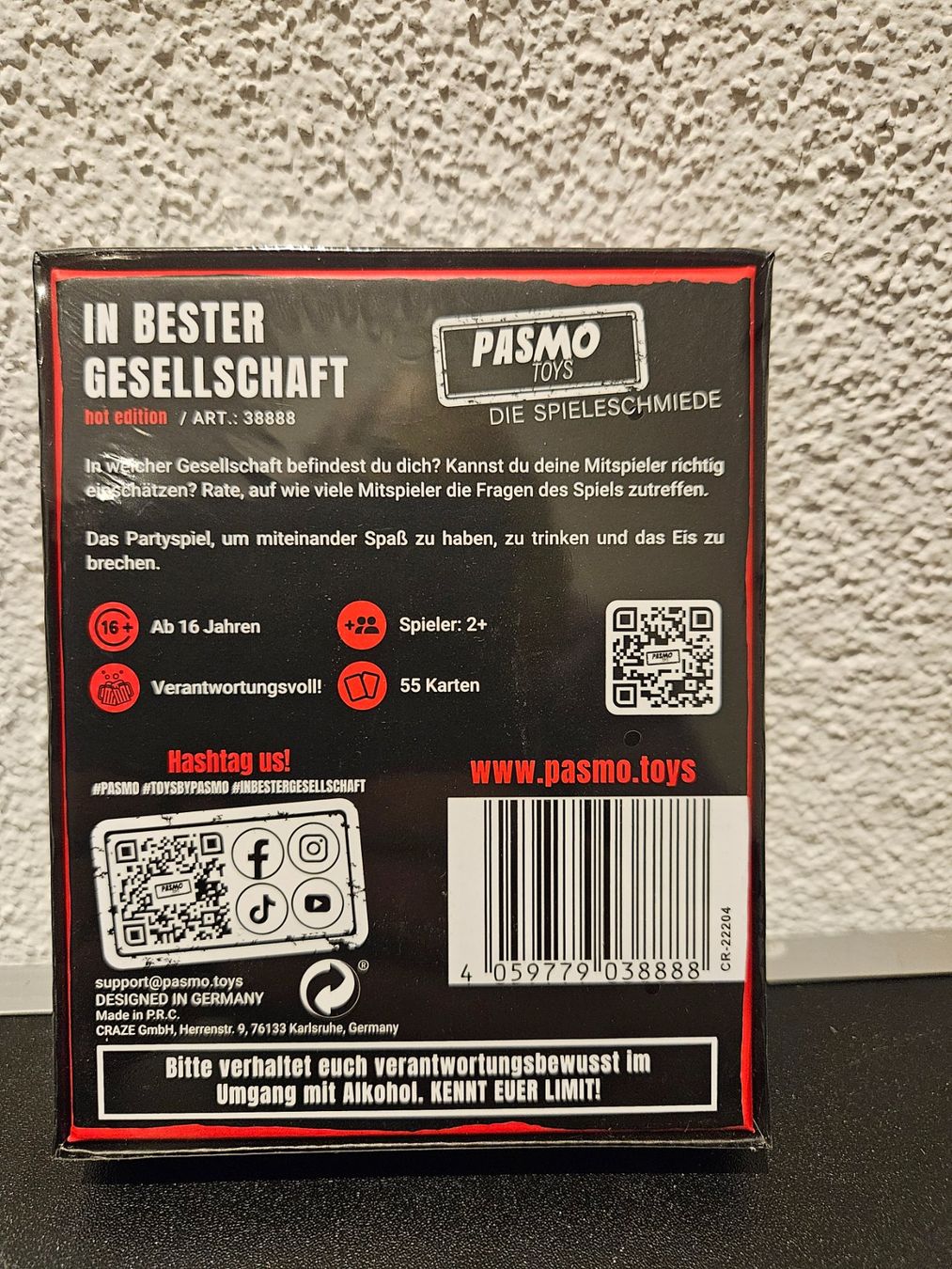 Giochi: Neu - pasmo.toys - in bester Gesellschaft - hot edition – Nuovo e nell'imballaggio originale da Dagmersellen venduto da Jarsetz_Restposten 1