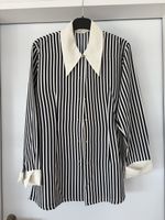Vintage Bluse Streifen Grösse M