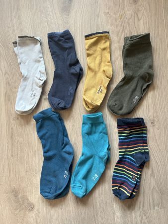 7 Paar Socken Baumwolle Grösse 35-37/38