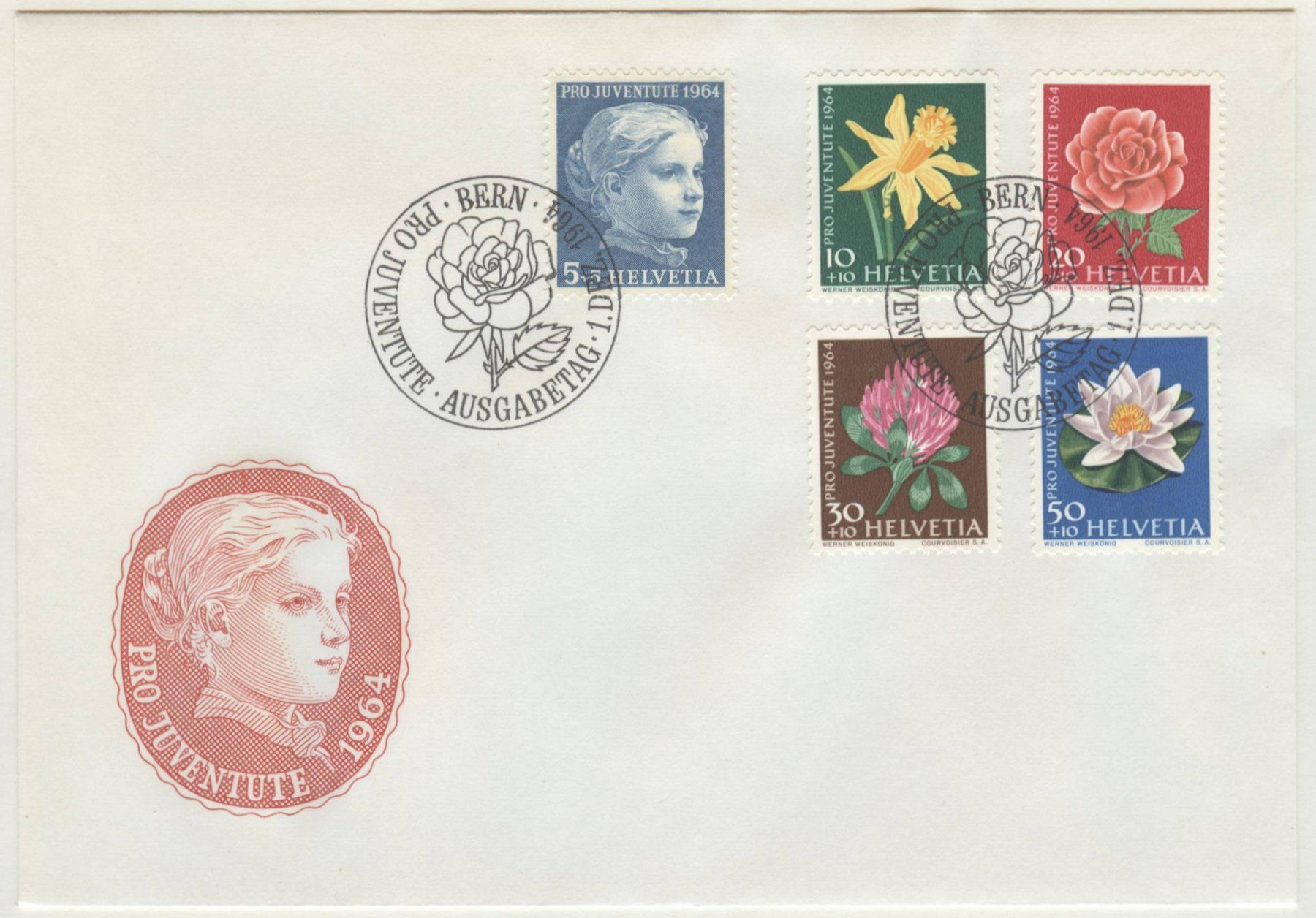 Alle Briefmarken: FDC Pro Juventute 1964 – Gebraucht aus Uster von giorgiotr