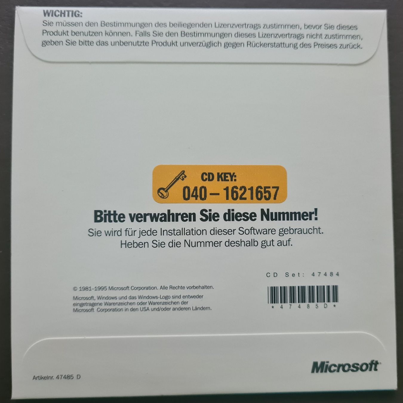 Microsoft Applications: Windows 95 Update CD – D'occasion à Knonau par michaeln89 1