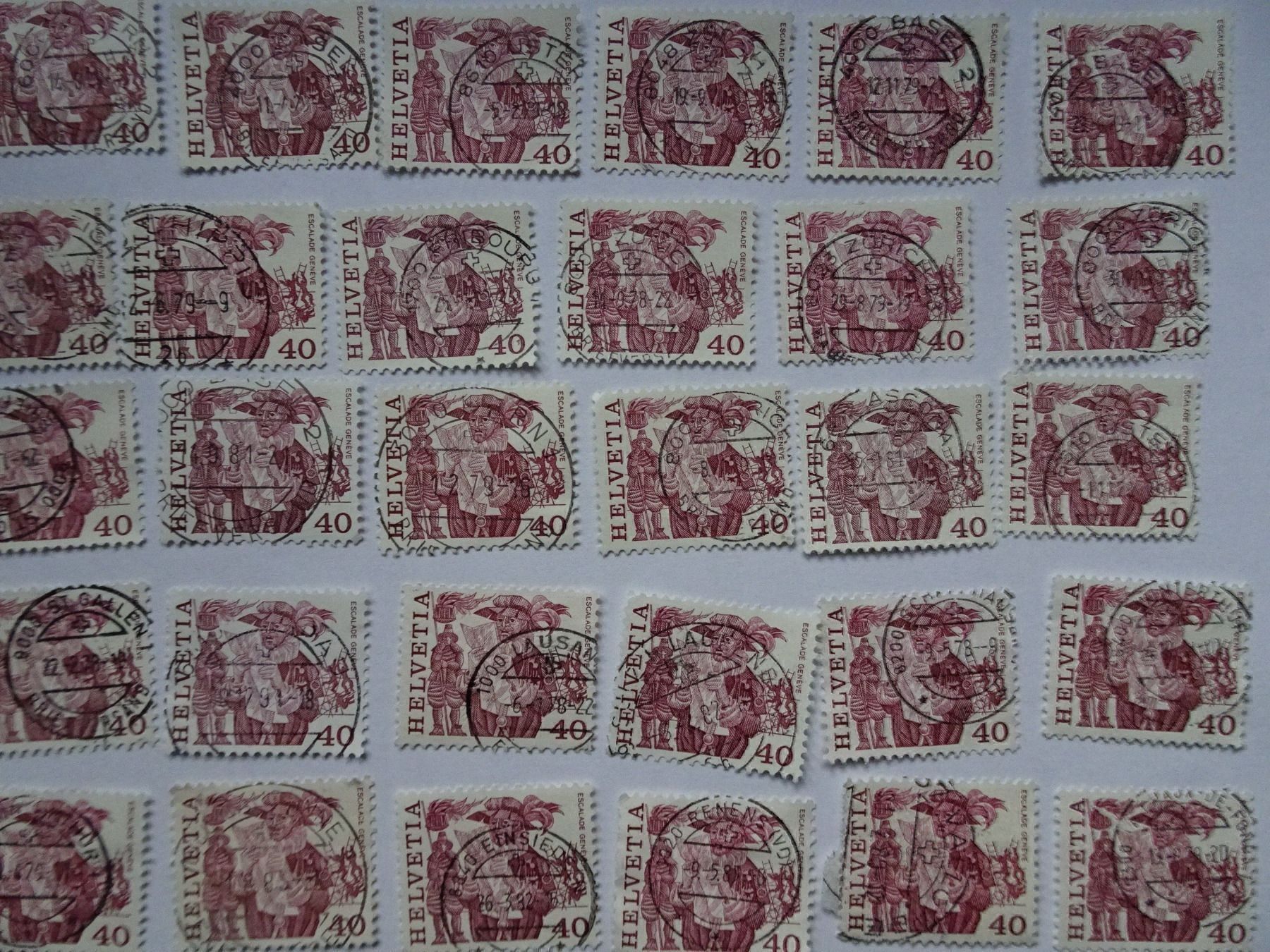 Tutti i francobolli: Vollstempel – Usato da Aadorf venduto da Chnorli-Furz 2