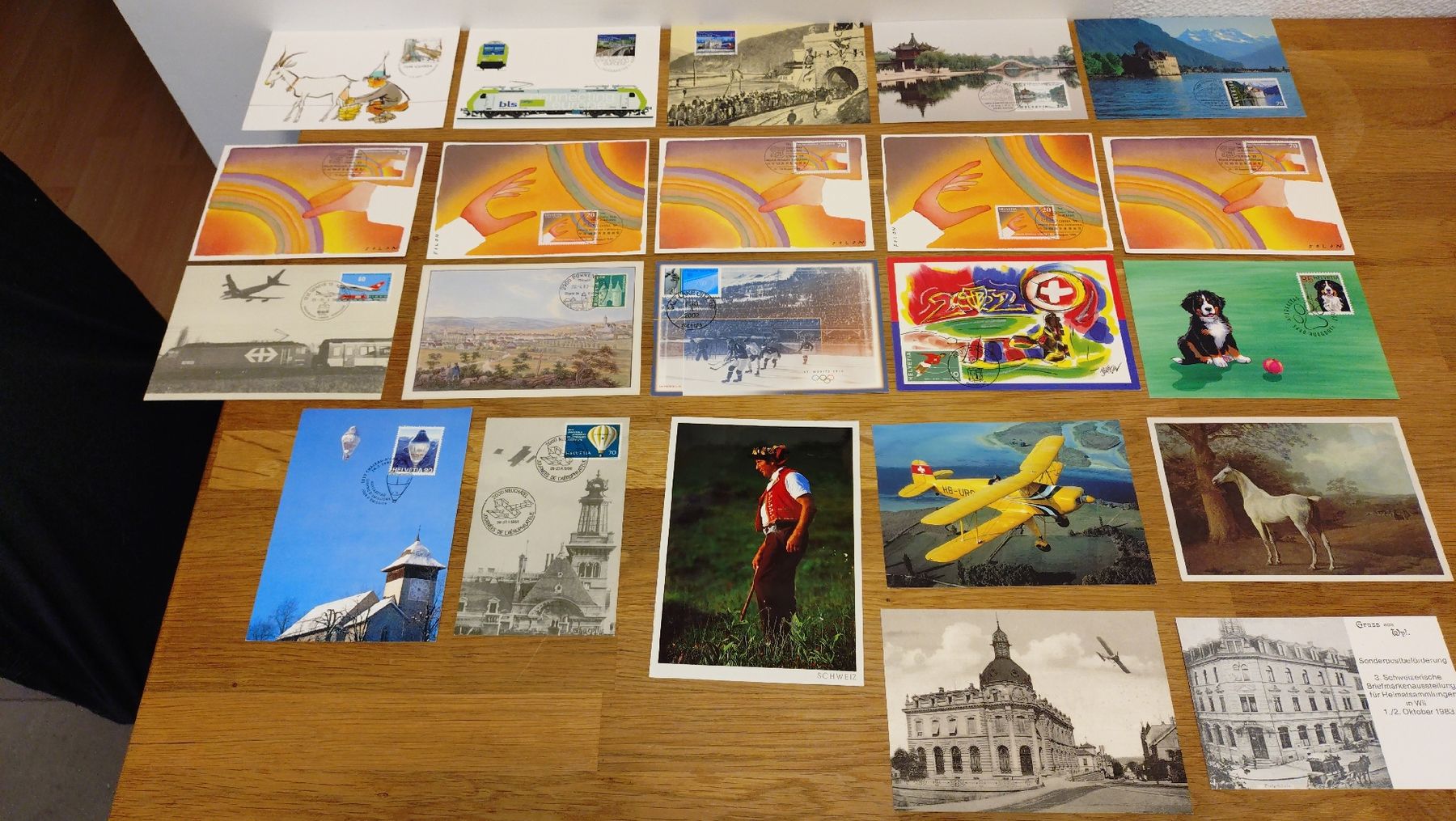 Tutti i francobolli: Ansichtskarte mit Briefmarke 22 Stück – Nuovo (secondo la descrizione) da Tägerschen venduto da cupra81