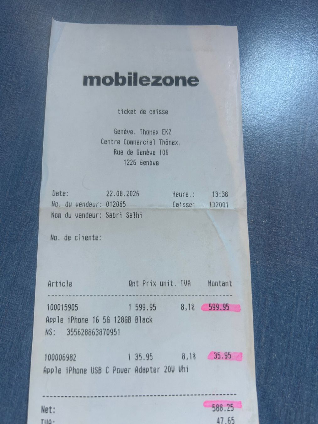 Apple Portables: Iphone 16 Black – Neuf (Voir description) à Genève par Annie020 2