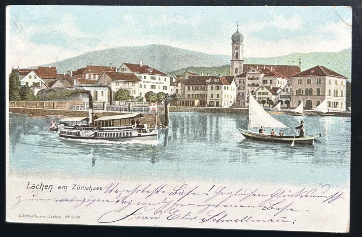 Cartoline postali: Lachen am Zürichsee  – Usato da Horw venduto da Tellbub