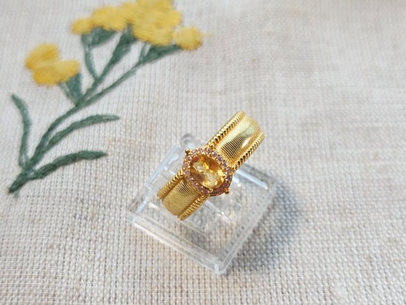 Anelli: NEW - S925 Citrine Ring (Adjustable) – Nuovo (secondo la descrizione) da Zürich venduto da cin_wcf6