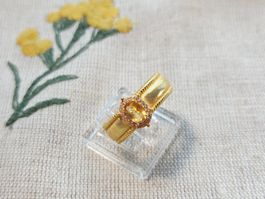 NEW - S925 Citrine Ring (Adjustable)