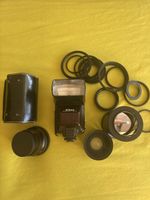 Nikon Blitz SB-24 mit Makro-Zubehör und Filterringen