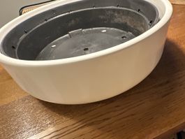 IKEA Plant Pot with Inner Pot 41cm diameter white