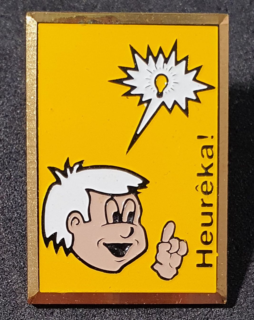 Placchette & Badge: U714 - Pin Mann mit Idee  Heureka! – Usato da Reinach BL venduto da Boston-Verkauf