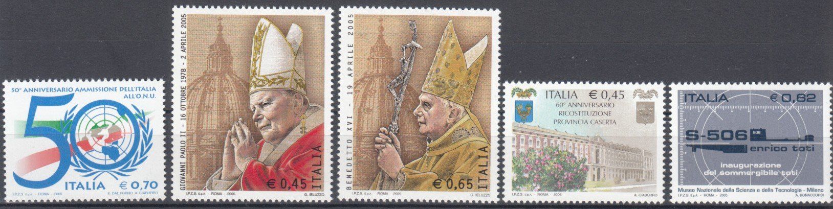 Tutti i francobolli: Italien 2005 postfrisch – Usato da Bürglen TG venduto da StampGraf 5