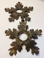 2 alte Bronze Rosetten, Tor, Türe, Leuchter Deko Zwecke etc.