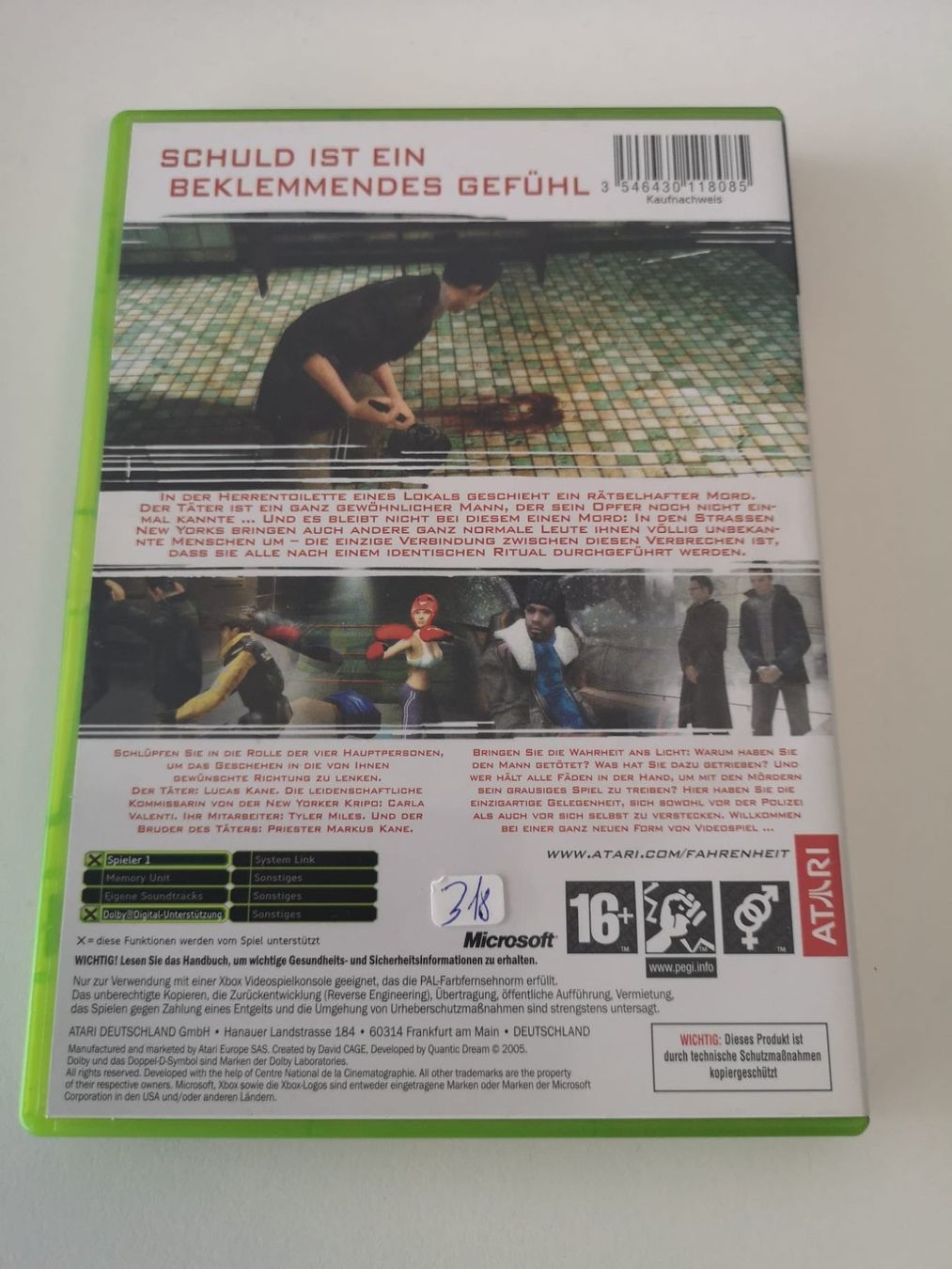 Giochi: Fahrenheit (XBOX) – Usato da Herisau venduto da Seyashop1 2