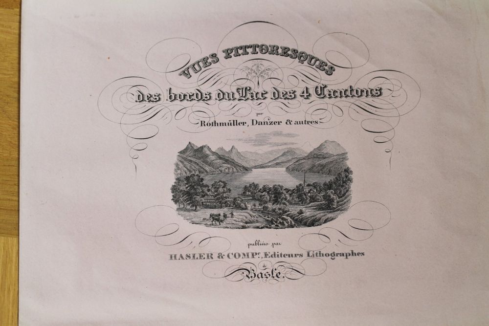 J. Rothmüller - Hasler Basel 1834 pittoresques de la SUISSE (Gebraucht ...