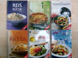 6x Kochbücher Betty Bossi Italienische & Asiatische Küche