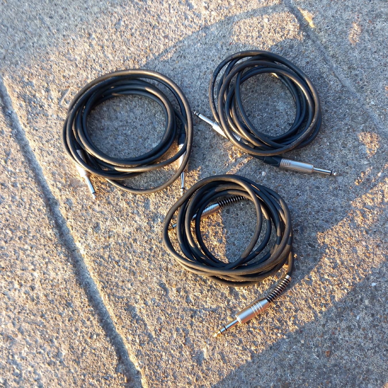 Kabel: 3.5 mm Klinkenkabel / Audiokabel –3x 3m – Gebraucht aus Ebnat-Kappel von blazzi