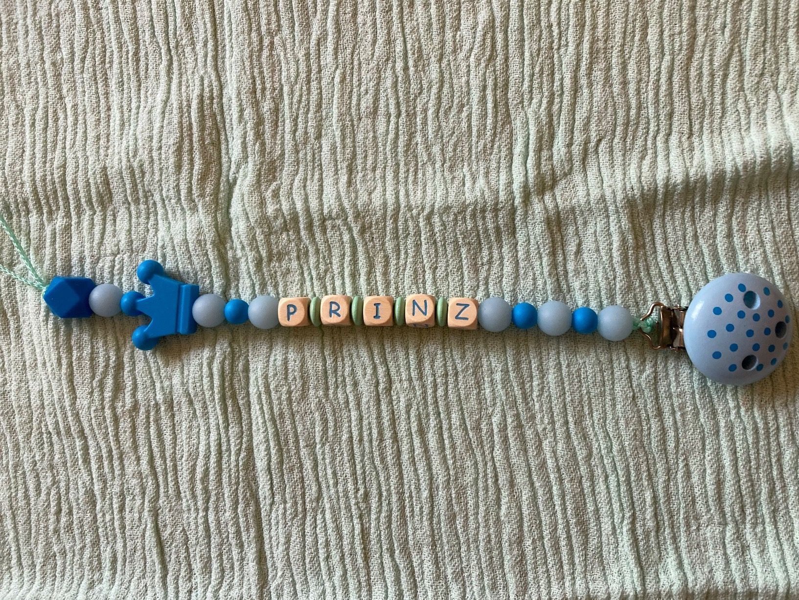 Succhiotti & catenelle porta ciuccio: Nuggikette PRINZ , NEU – Nuovo (secondo la descrizione) da Emmenbrücke venduto da JJ_89 2