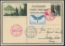 1930 BILD-PK ZEPPELIN Fahrt Genf/Zürich attraktiv Top ab 1.-