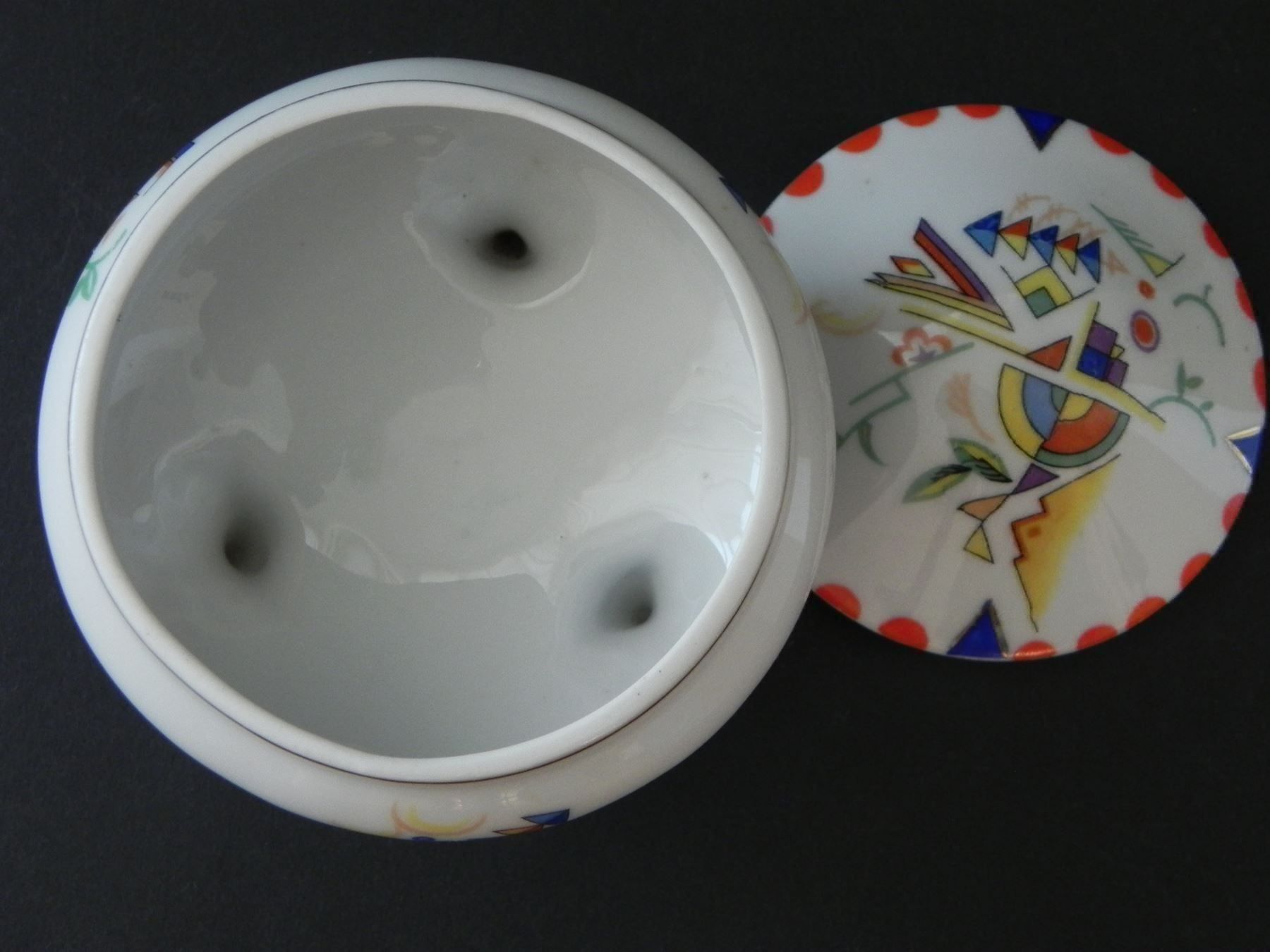 Tutte le decorazioni: Schöne, alte Dose auf Füssen - Design Art Deco – Nuovo (secondo la descrizione) da Zürich venduto da LodgE-21 4