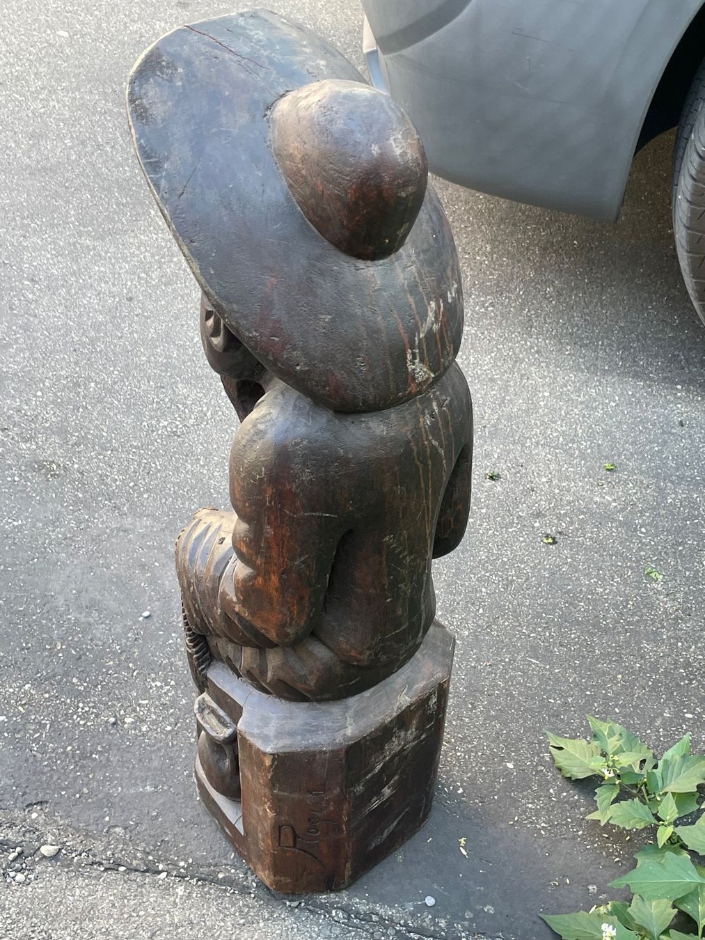 Skulpturen & Statuen: Vintage Holz Skulptur Asien – Gebraucht aus Zürich von Vintage-1993 8