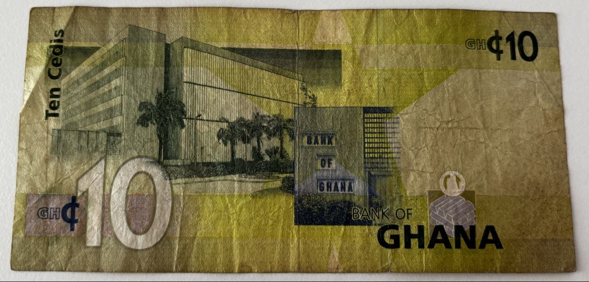Banconote: Ghana 10 Cedis 2010 – Usato da Algetshausen venduto da Carrhard 1
