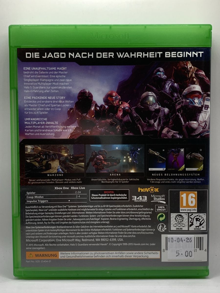 Microsoft Giochi: Halo 5 Guardians - Xbox One – Usato da Ostermundigen venduto da RG-Collector 1