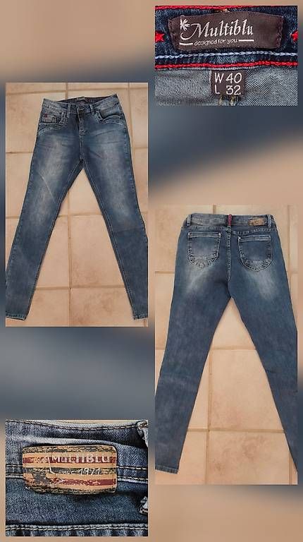 Jeans: Jeans "Multiblue" im Used-Look – D'occasion à Auenstein par electra90