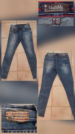 Jeans "Multiblue" im Used-Look
